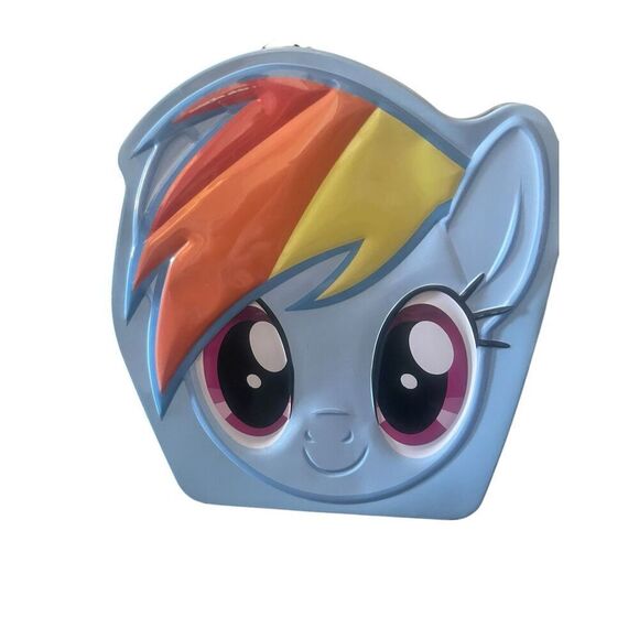 My Little Pony Rainbow Dash Shaped Metal Lunchbox Tin Tote - Picture 1 of 15